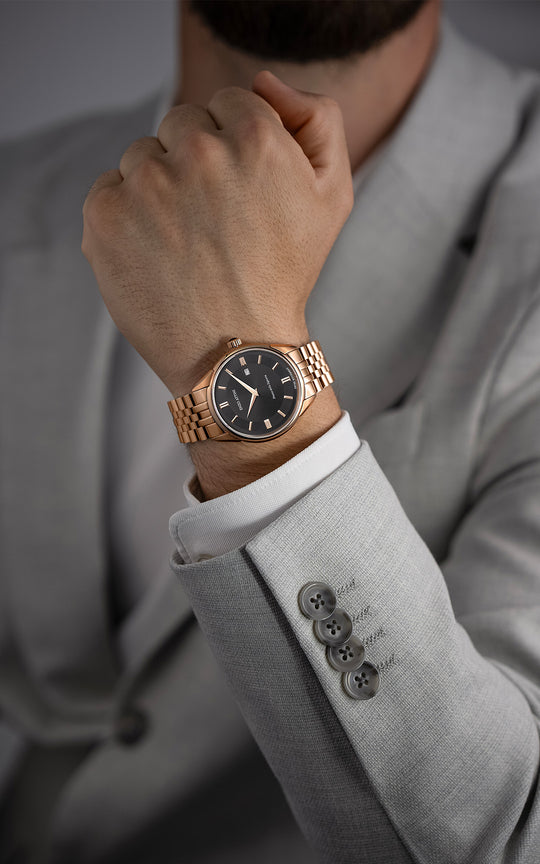Piazza della Signoria / President Bracelet, Rose Gold Color, Swiss Movement