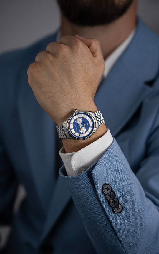 Portofino / President Bracelet, Silver Color, Swiss Movement