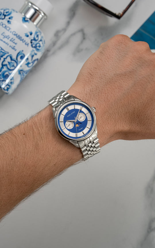 Portofino / President Bracelet, Silver Color, Swiss Movement
