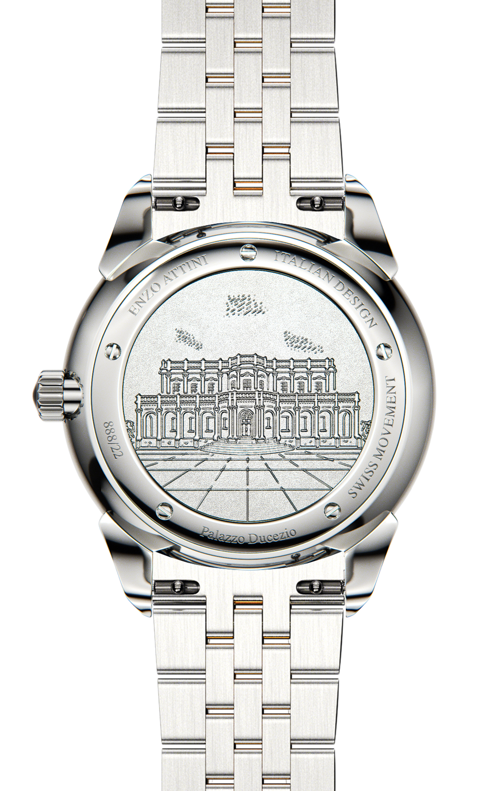 Palazzo Ducezio / President Bracelet, Silver & Gold Color, Swiss Movement