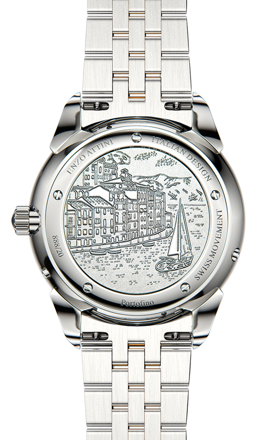 Portofino / President Bracelet, Silver Color, Swiss Movement
