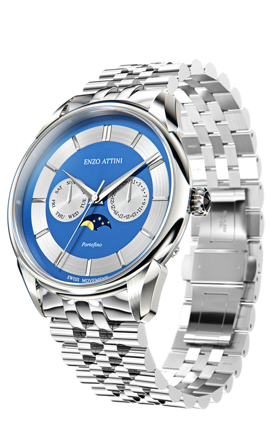 Portofino / President Bracelet, Silver Color, Swiss Movement