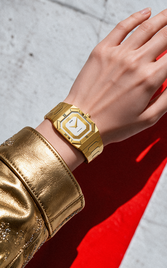ATTINI - Colosseo di Roma / Oyster Bracelet, Gold Color, Swiss Parts, 27.