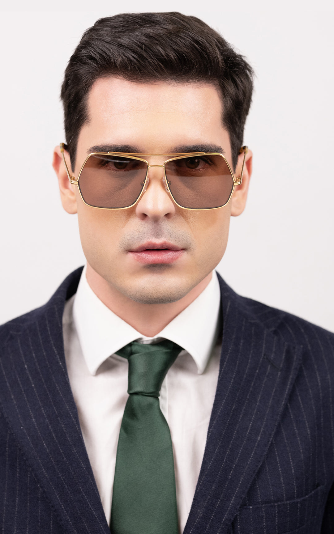 Syze Enzo Attini - Lake Geneva / Tortoise & Gold Color + Brown Lens - Për meshkuj