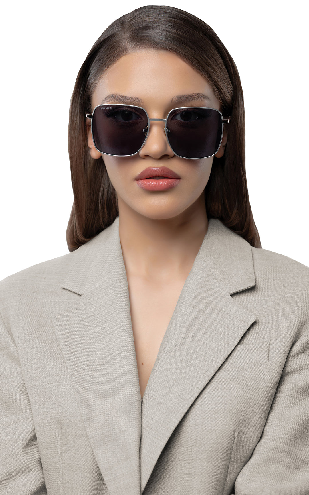 Charles Bridge / Silver & Rose Gold Color + Dark Black Lens.