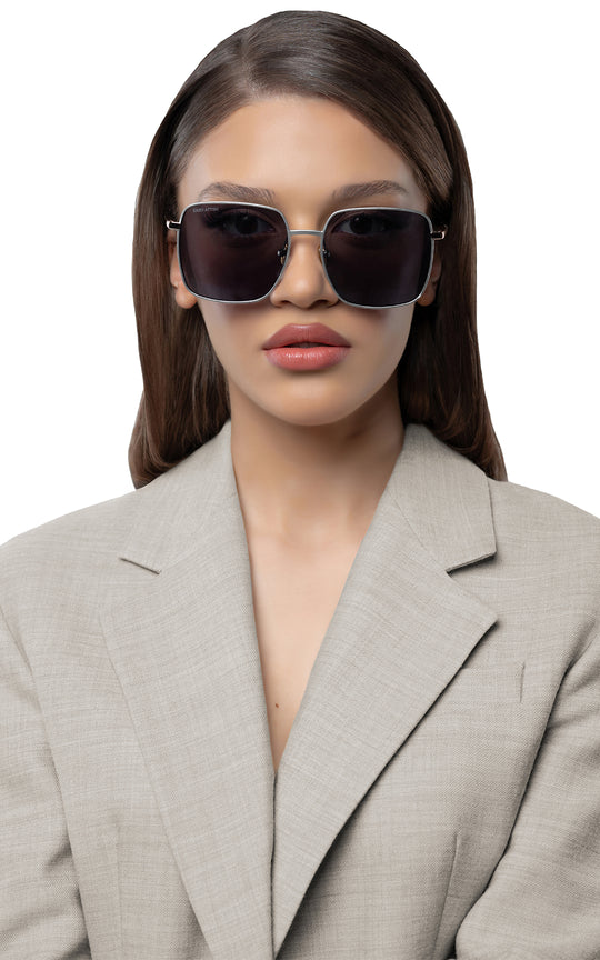 Charles Bridge / Silver & Rose Gold Color + Dark Black Lens.