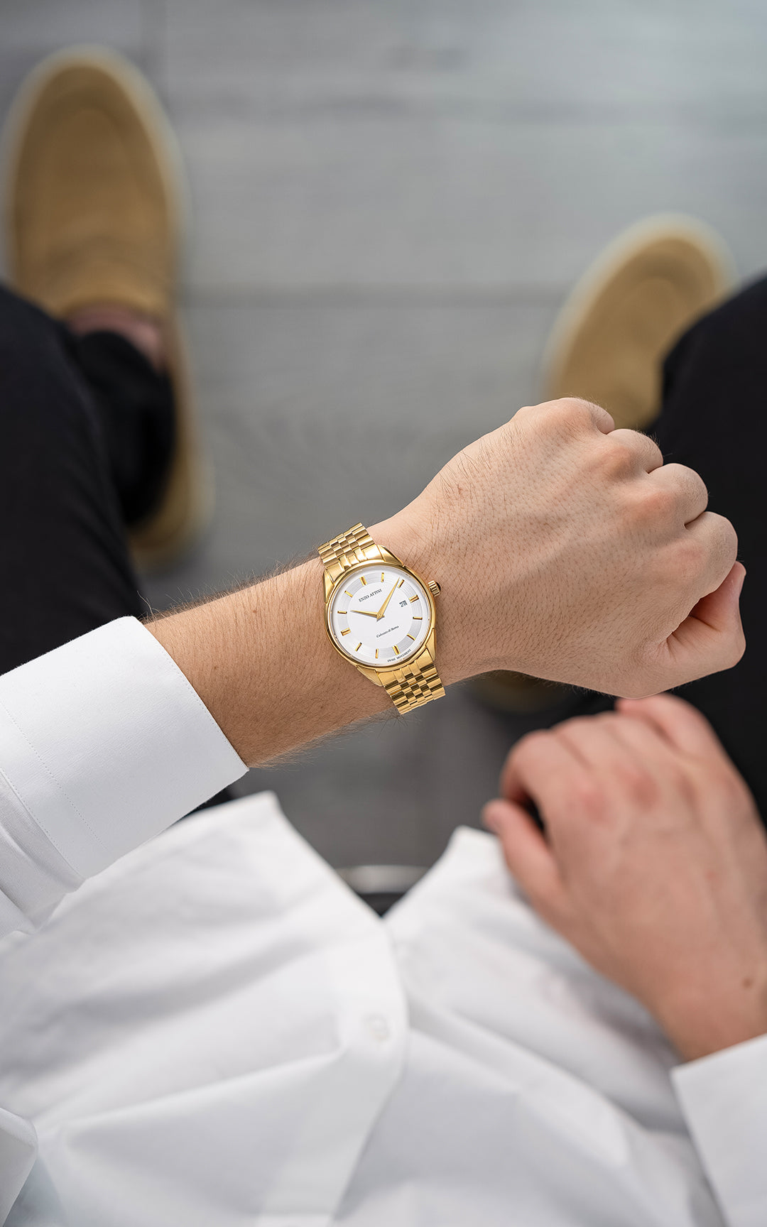 Colosseo di Roma - President Bracelet  / Swiss Movement