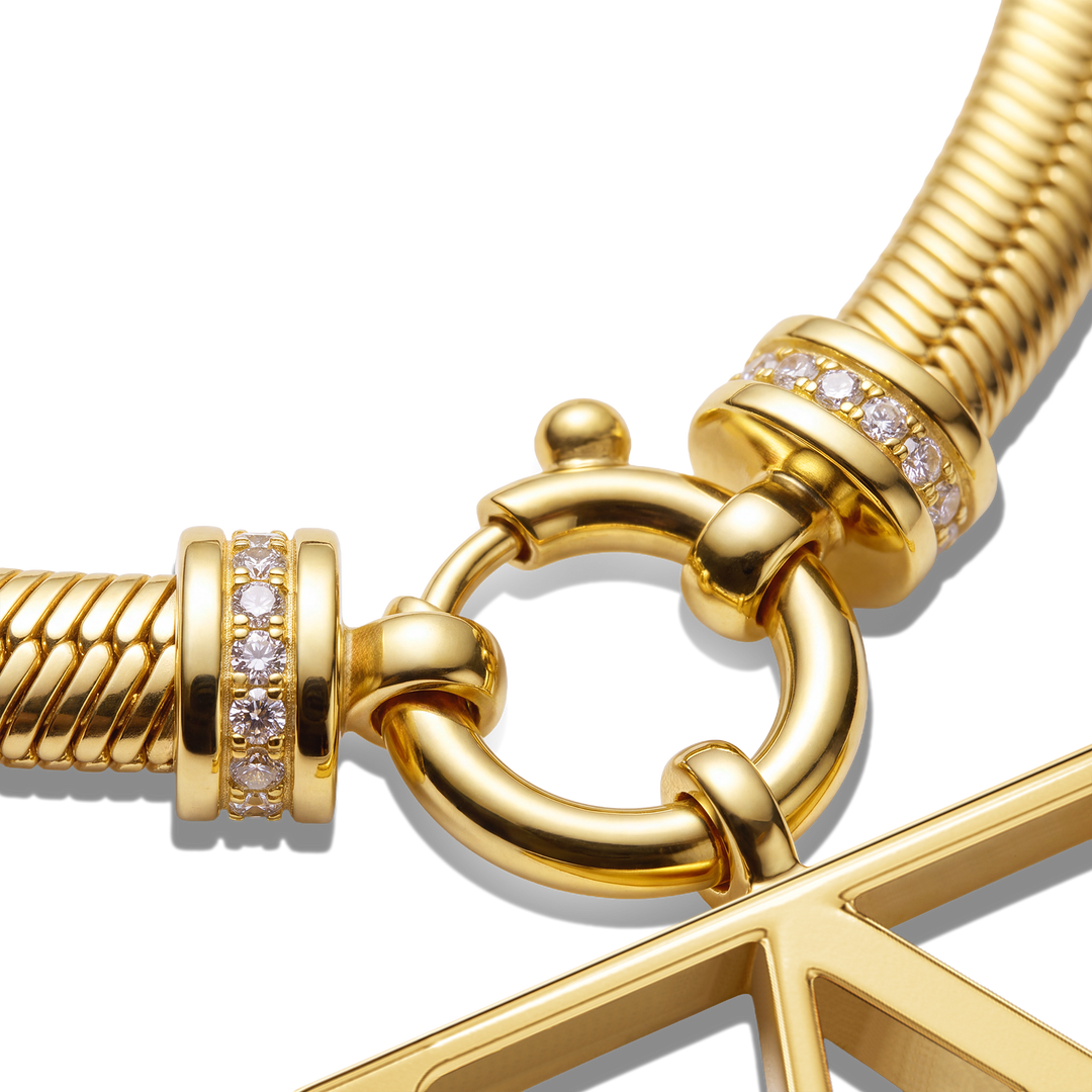 Monogram Snake Chain Necklace / Varëse.