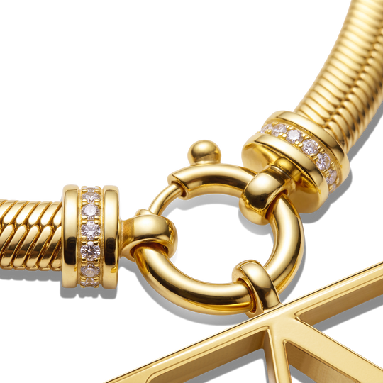 Monogram Snake Chain Necklace / Varëse.