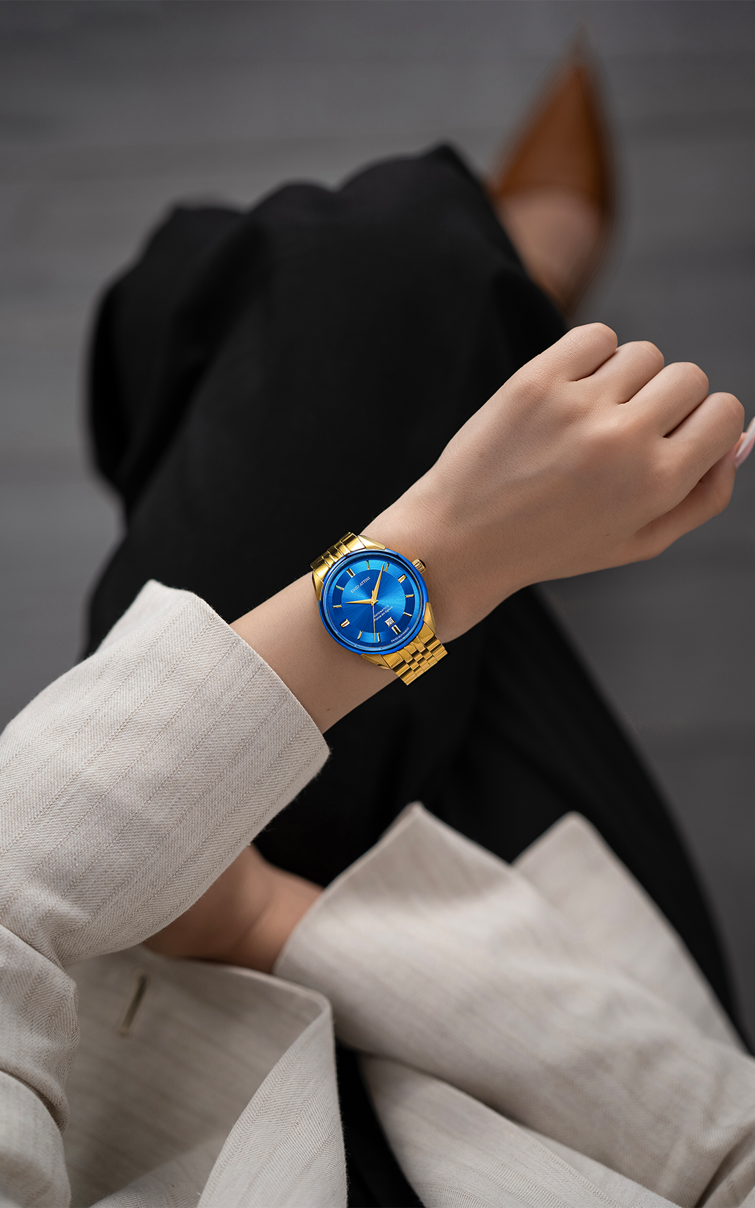 Piazza dei Signori Automatic / President Bracelet, Gold Color, Swiss Movement.