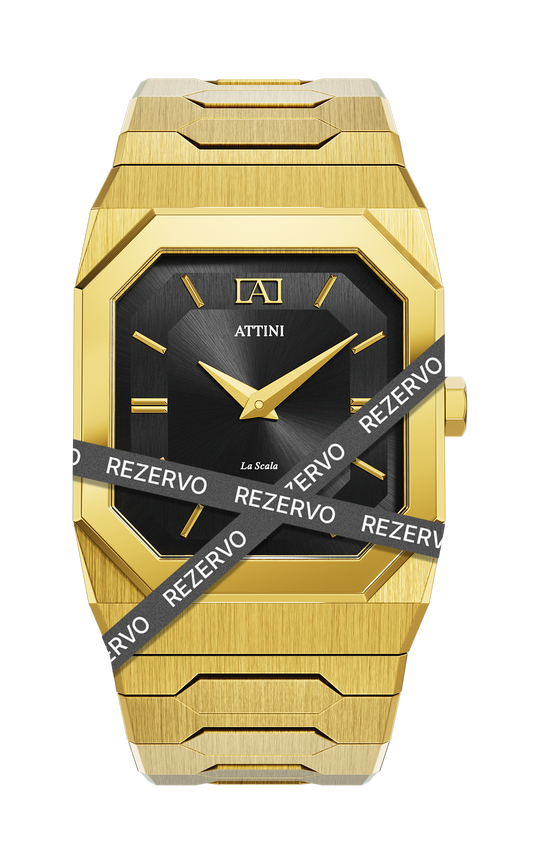 ATTINI - La Scala / Oyster Bracelet, Gold Color, Swiss Movement