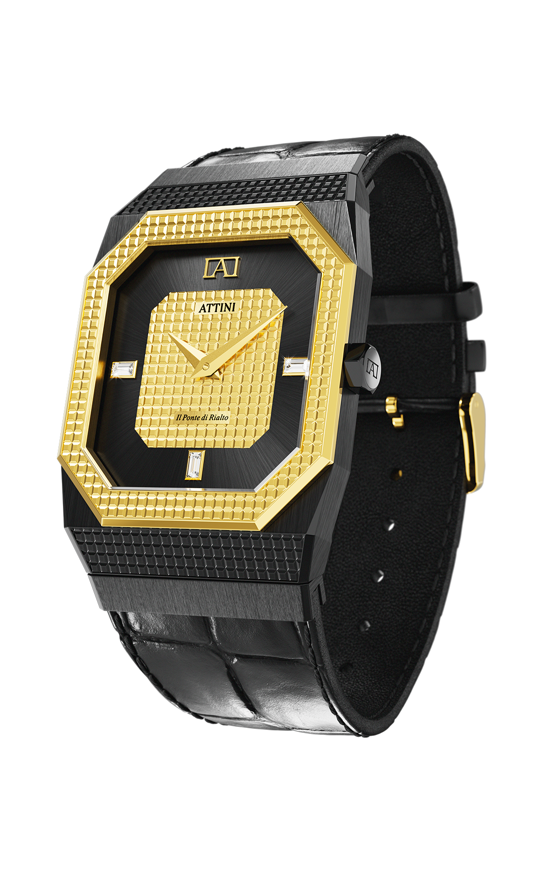 ATTINI - Il Ponte di Rialto, Venezia / Swiss Movement. - Enzo Attini