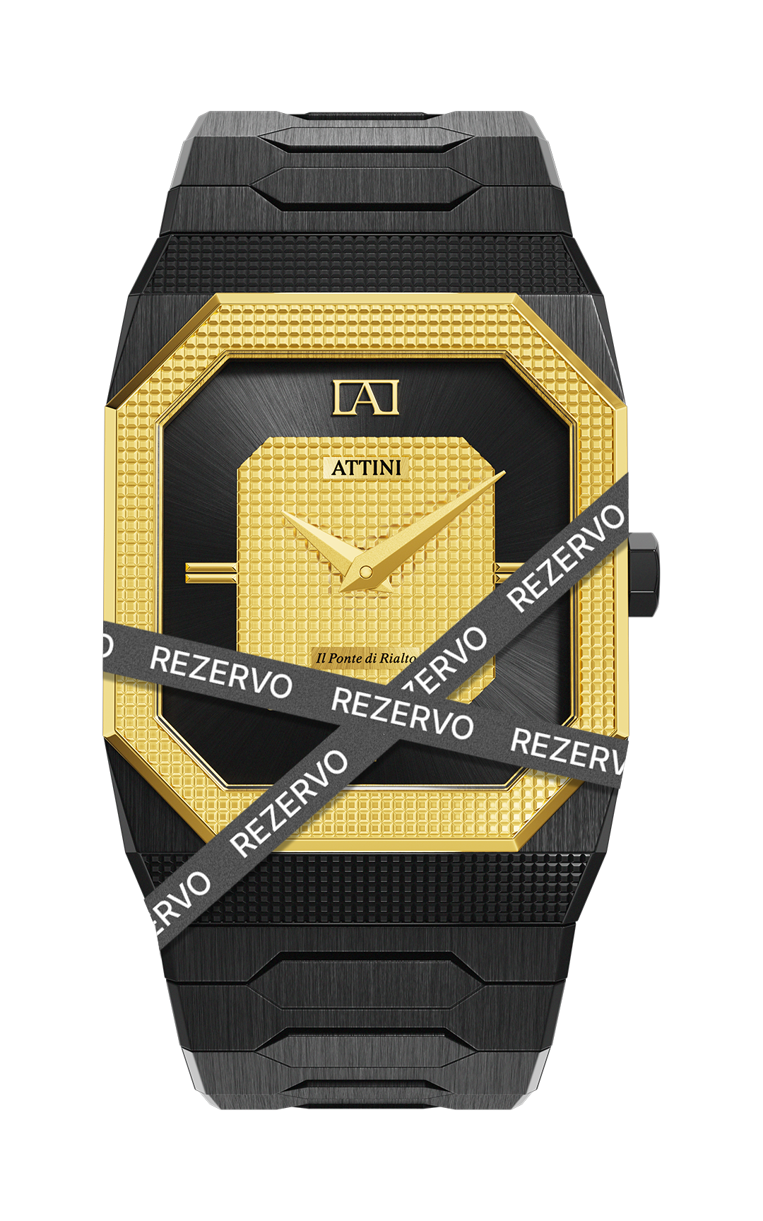 ATTINI - Il Ponte di Rialto, Venezia / Oyster Bracelet, Black Color, S ...