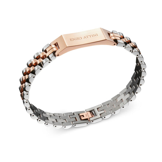 Romeo e Giulietta  - President Bracelet / Silver & Rose Gold