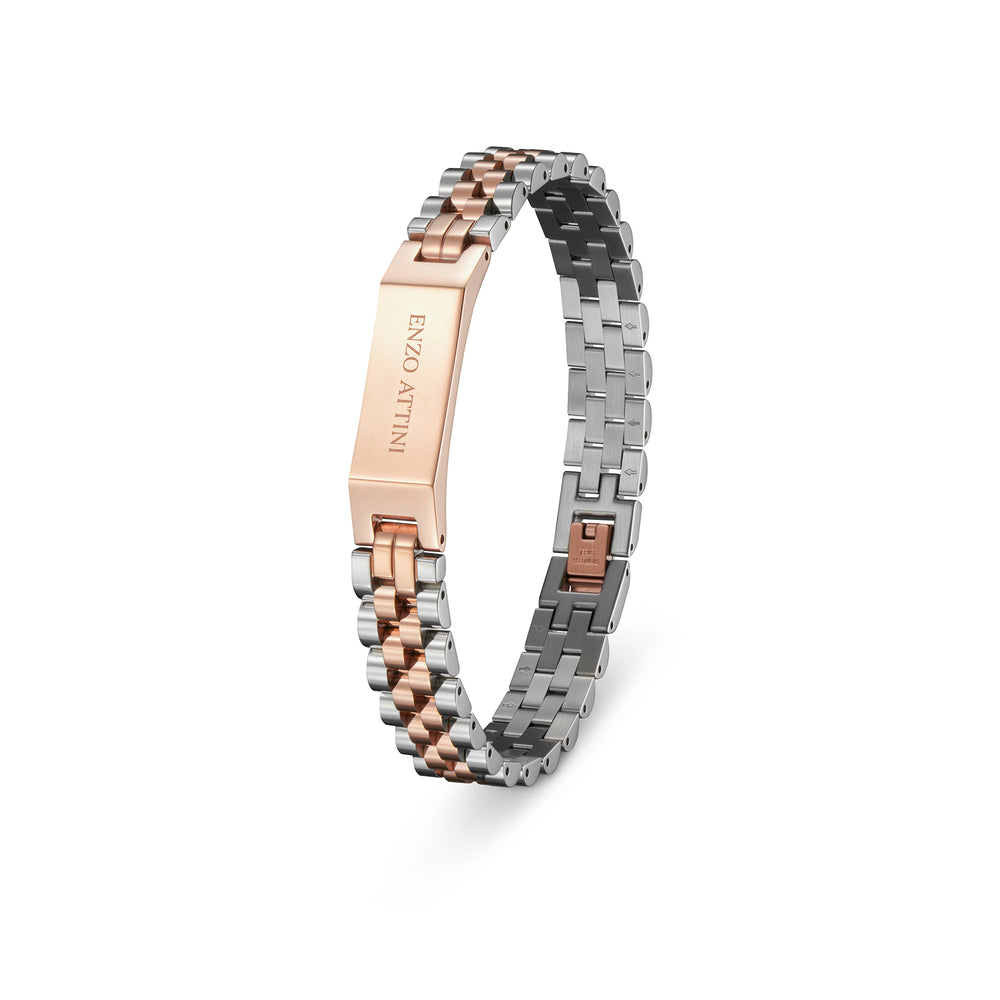 Romeo e Giulietta  - President Bracelet / Silver & Rose Gold.