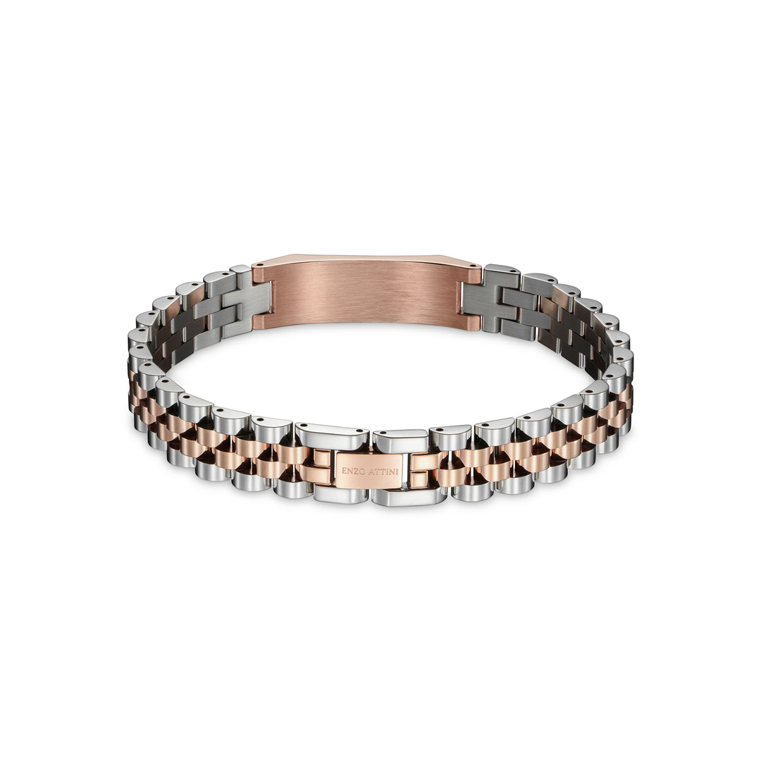 Romeo e Giulietta  - President Bracelet / Silver & Rose Gold.