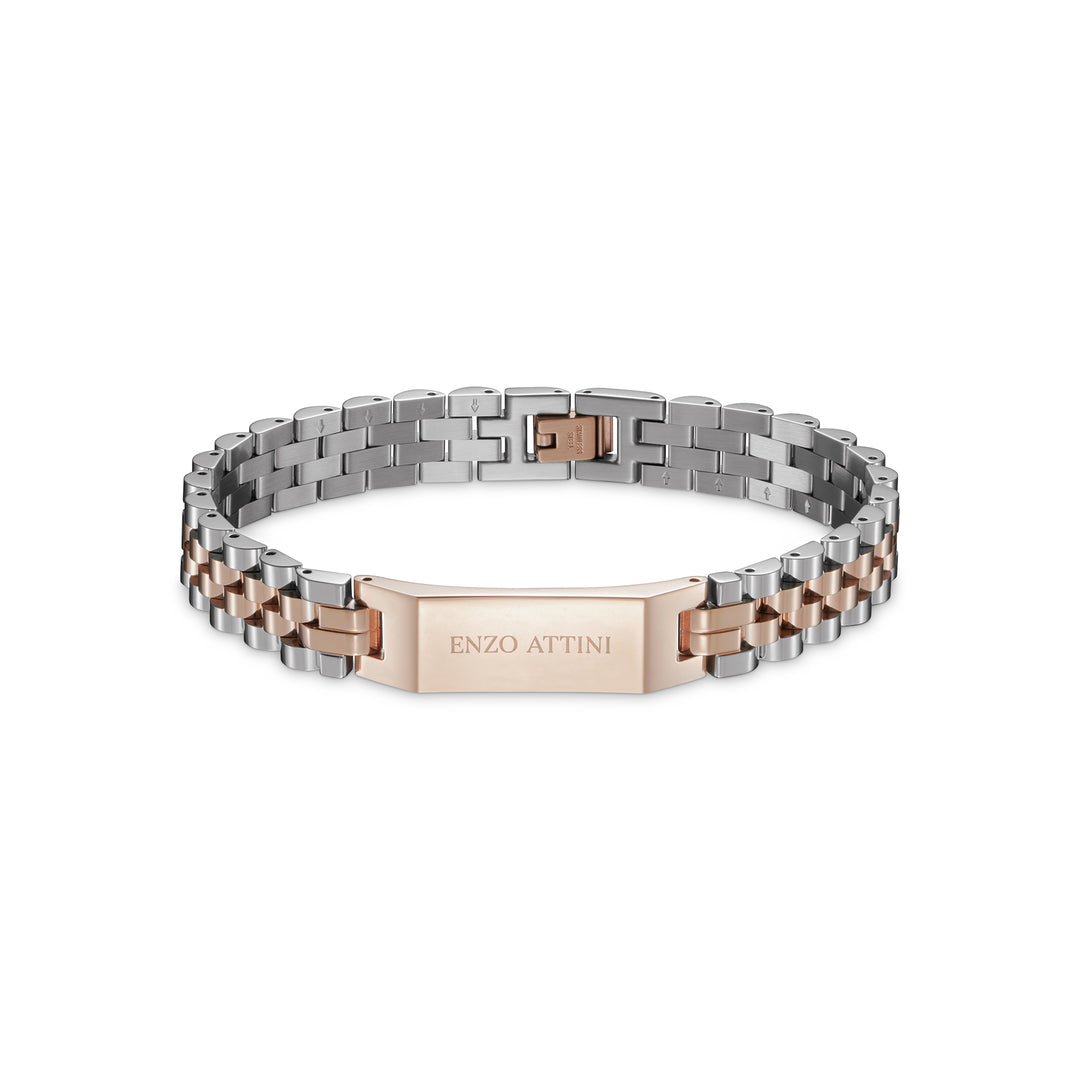 Romeo e Giulietta  - President Bracelet / Silver & Rose Gold.