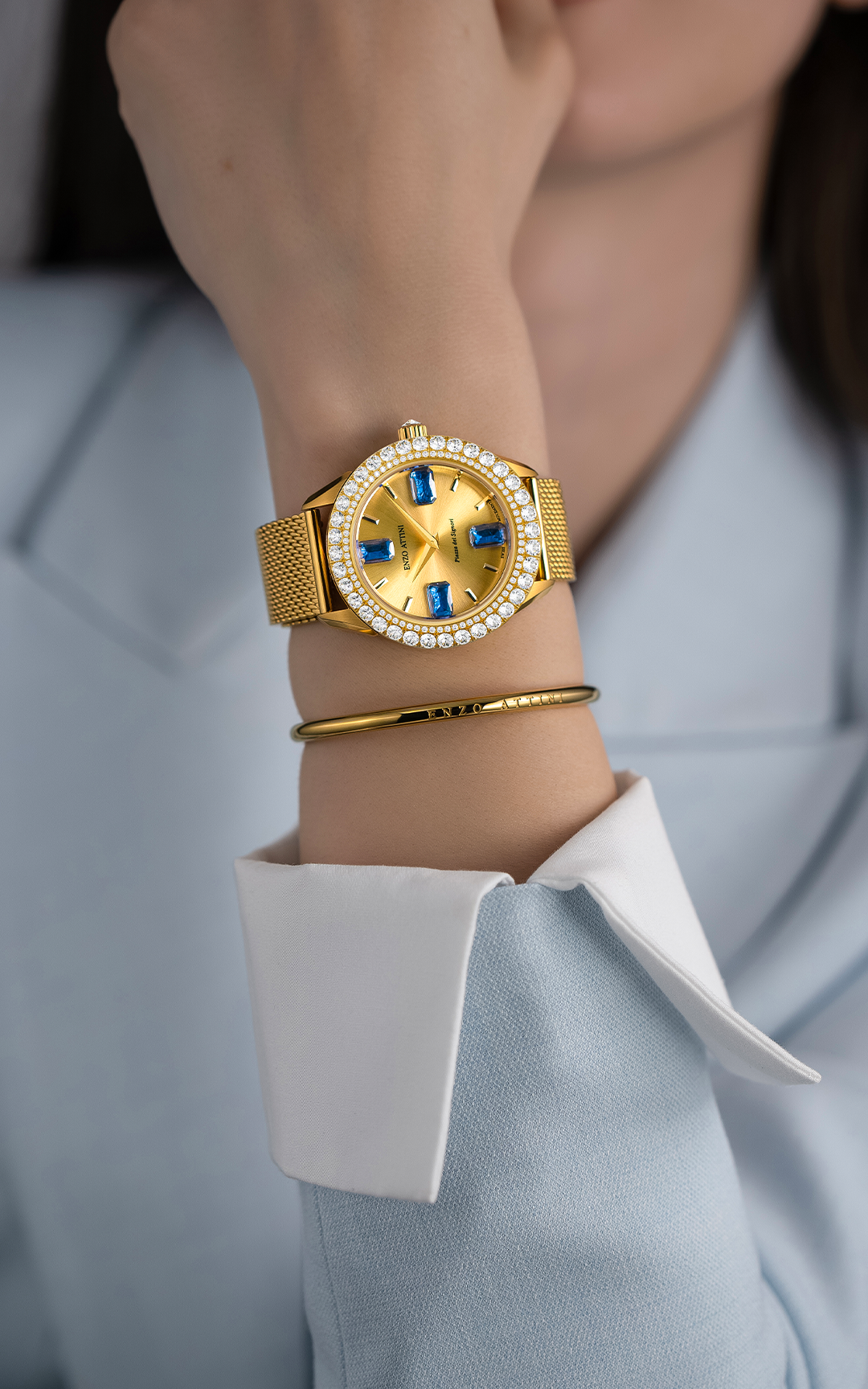Piazza dei Signori / Mesh Strap, Swiss Movement.