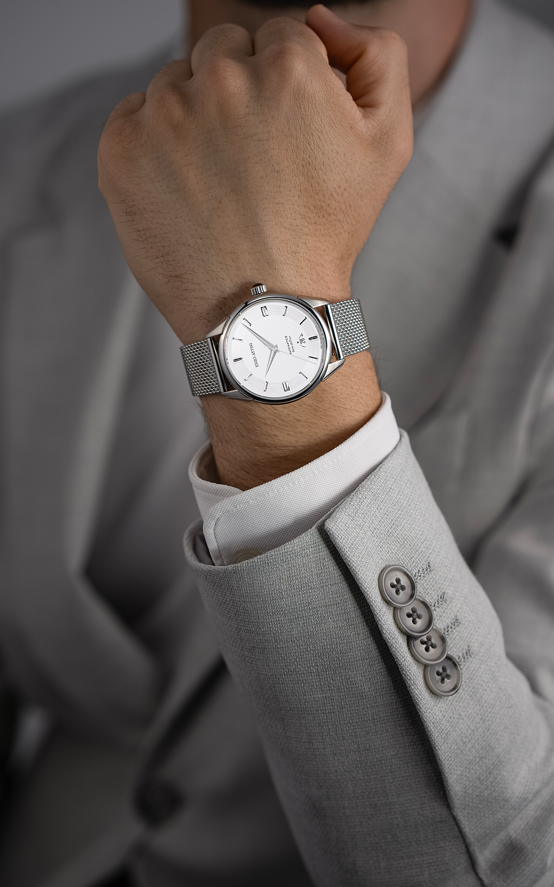 Torre di Pisa Automatic / Mesh Strap, Swiss Movement
