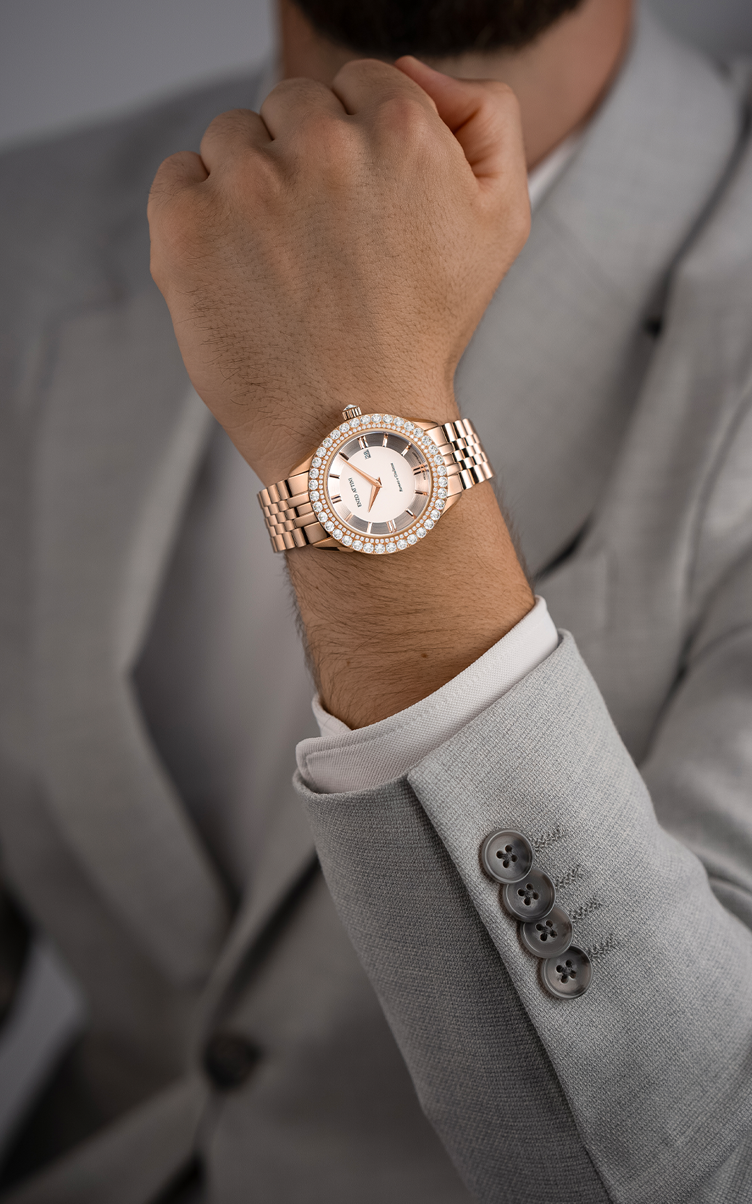 NEW Romeo e Giulietta / President Bracelet, Rose Gold, Swiss Movement