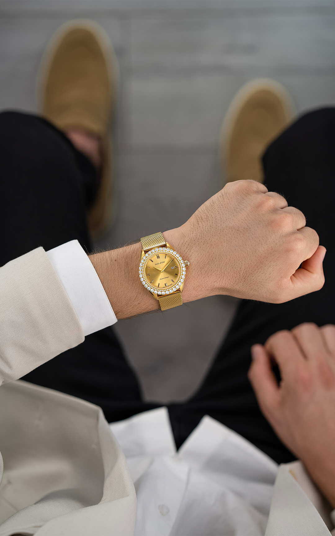 NEW Piazza di Spagna, Roma / Mesh Strap, Swiss Movement