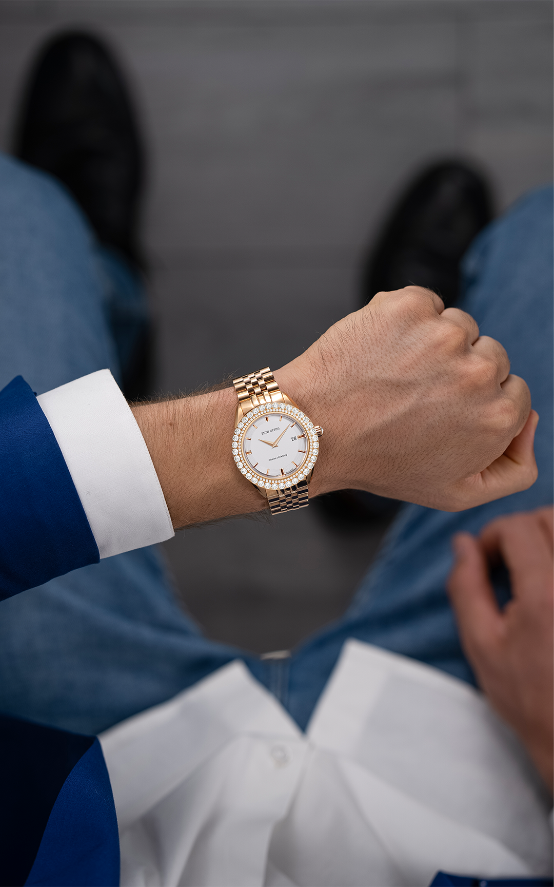 NEW Romeo e Giulietta / President Bracelet, Rose Gold, Swiss Movement