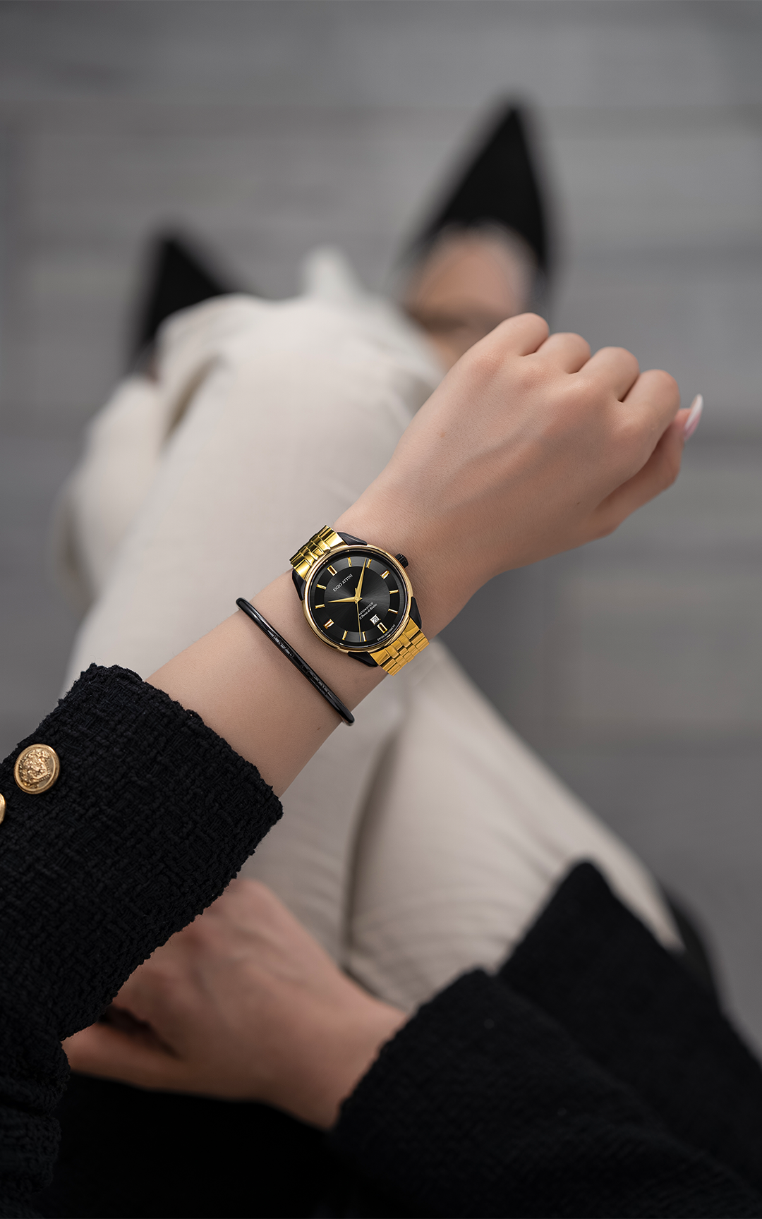 il Ponte di Rialto Automatic / President Bracelet, Gold Color, Swiss Movement.
