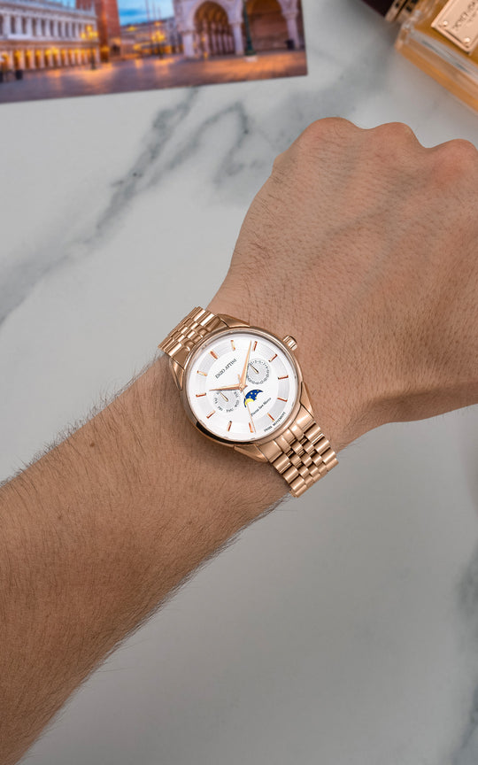 Piazza San Marco di Venezia / President Bracelet, Rose Gold Color, Swiss Movement