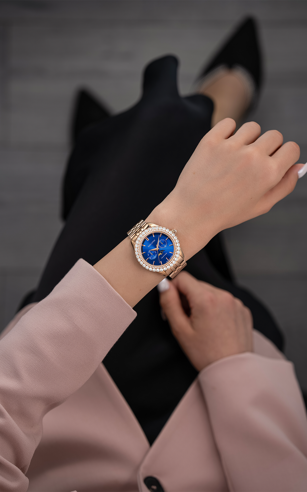 NEW Canal Grande, Venezia / President Bracelet, Rose Gold Color, Swiss Movement.
