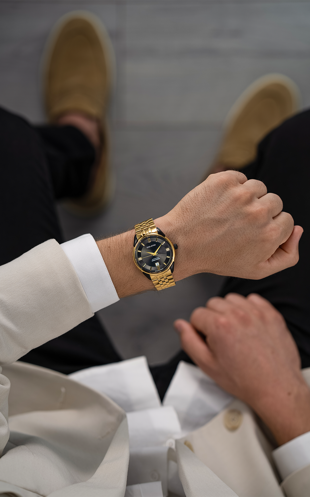 il Ponte di Rialto Automatic / President Bracelet, Gold Color, Swiss Movement