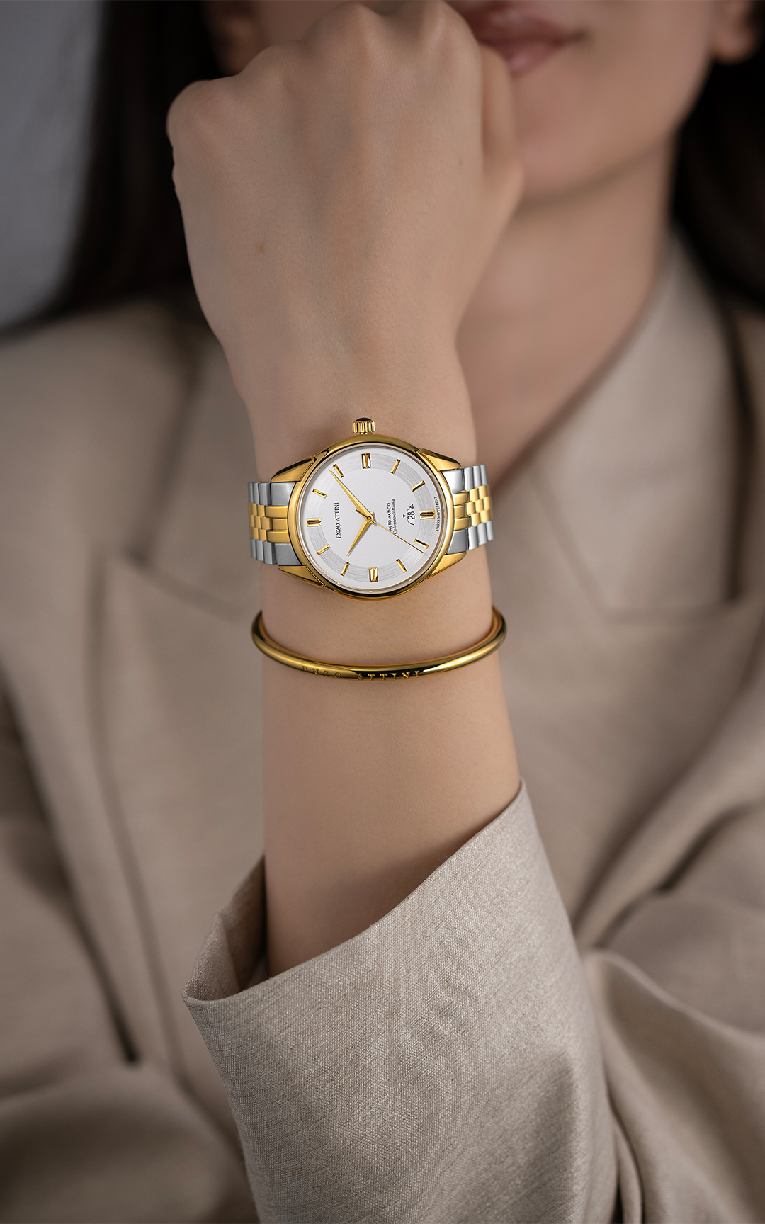 "Colosseo di Roma" Automatic  - President Bracelet  / Swiss Movement.