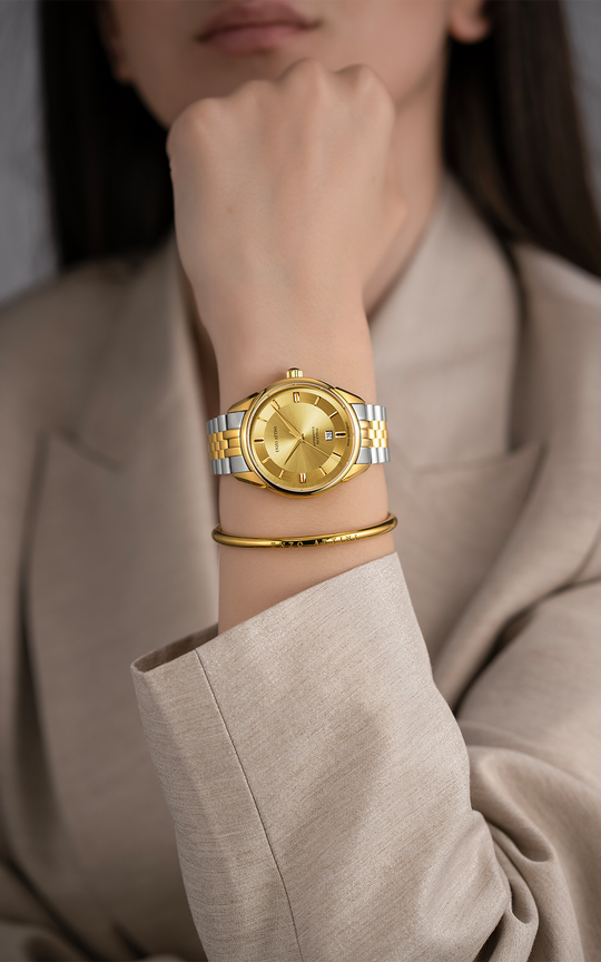 Val d'Orcia Automatic - President Bracelet  / Swiss Movement.