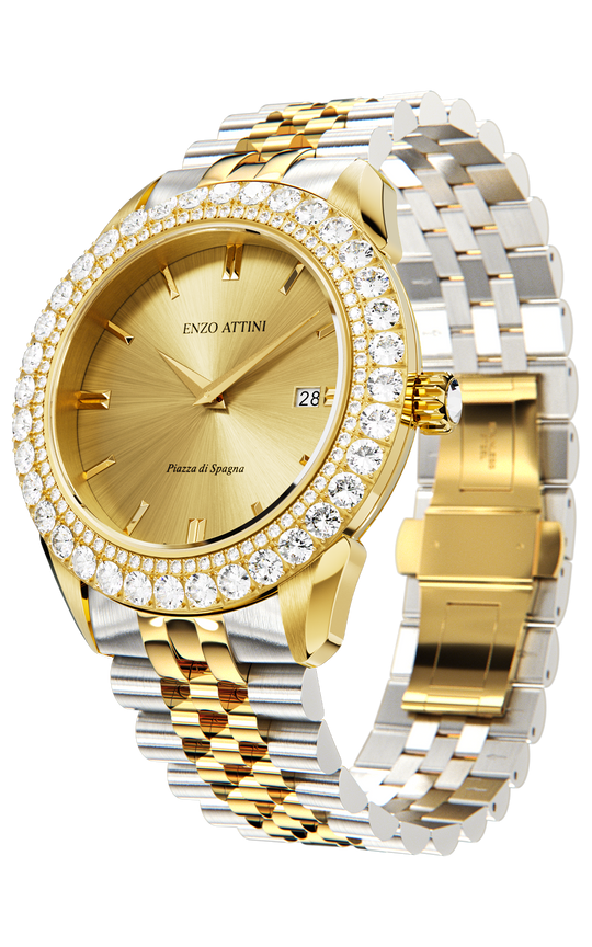 NEW Piazza di Spagna, Roma - President Bracelet / Swiss Movement.