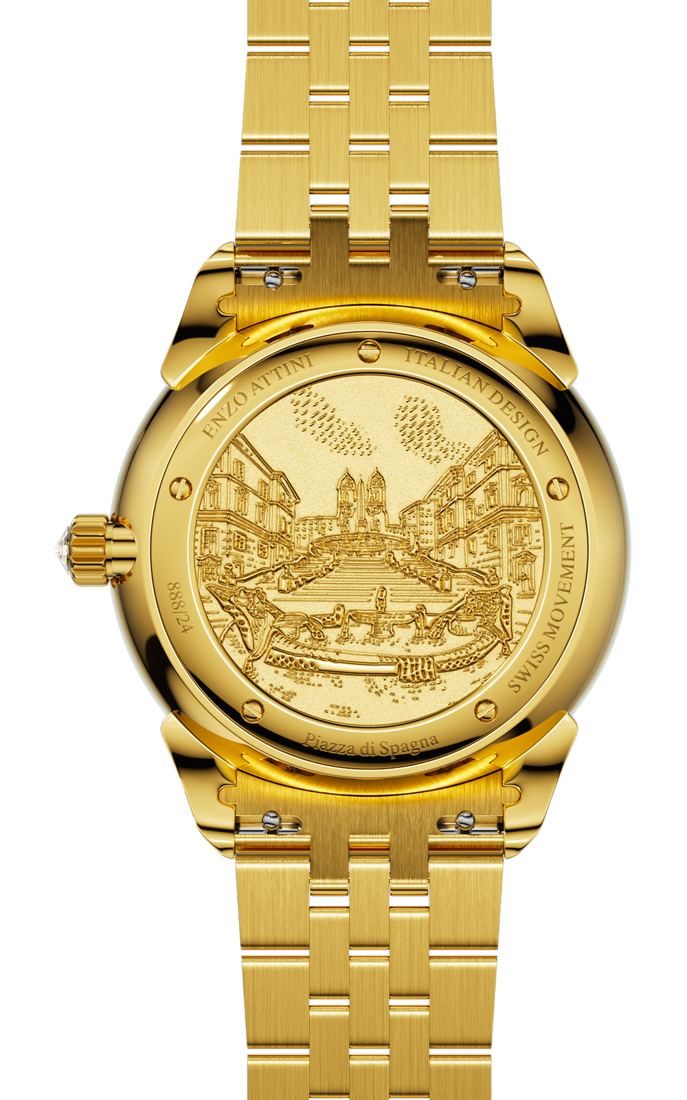 NEW Piazza di Spagna, Roma - President Bracelet / Swiss Movement