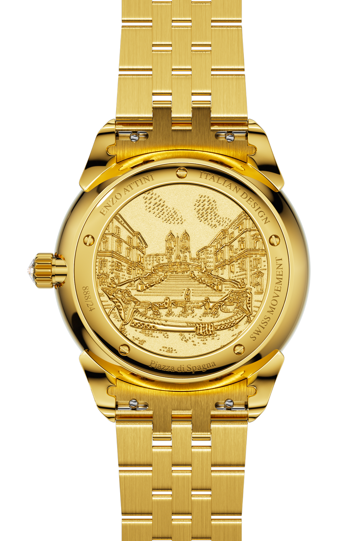 NEW Piazza di Spagna, Roma - President Bracelet / Swiss Movement.