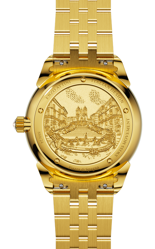 NEW Piazza di Spagna, Roma - President Bracelet / Swiss Movement.