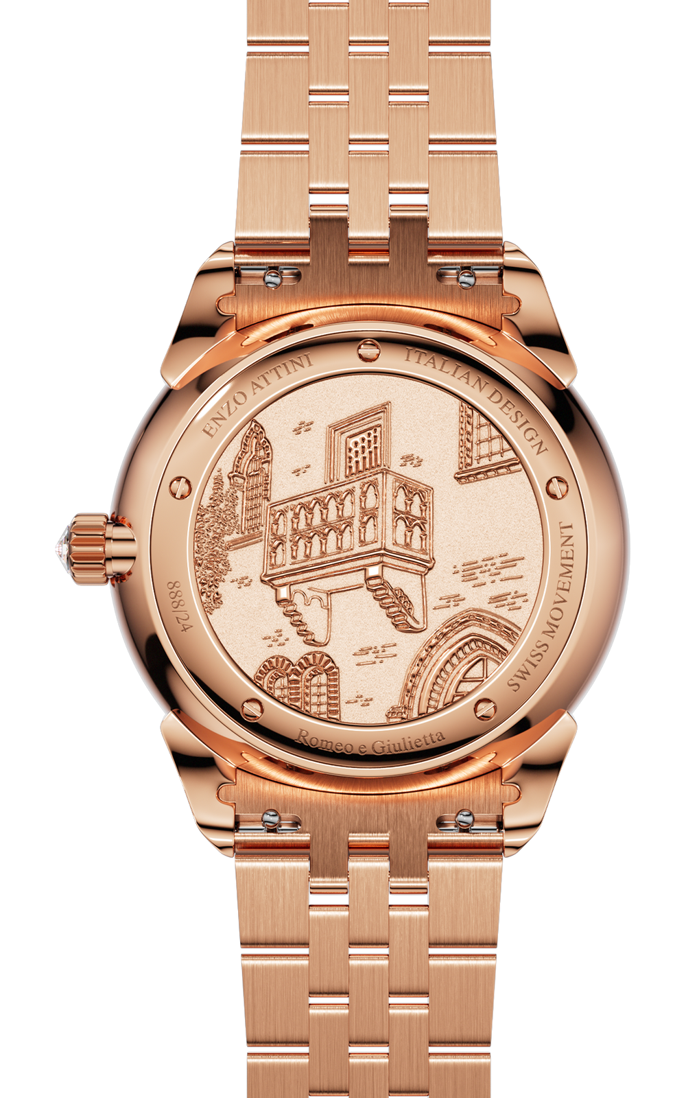 NEW Romeo e Giulietta - President Bracelet  / Swiss Movement.