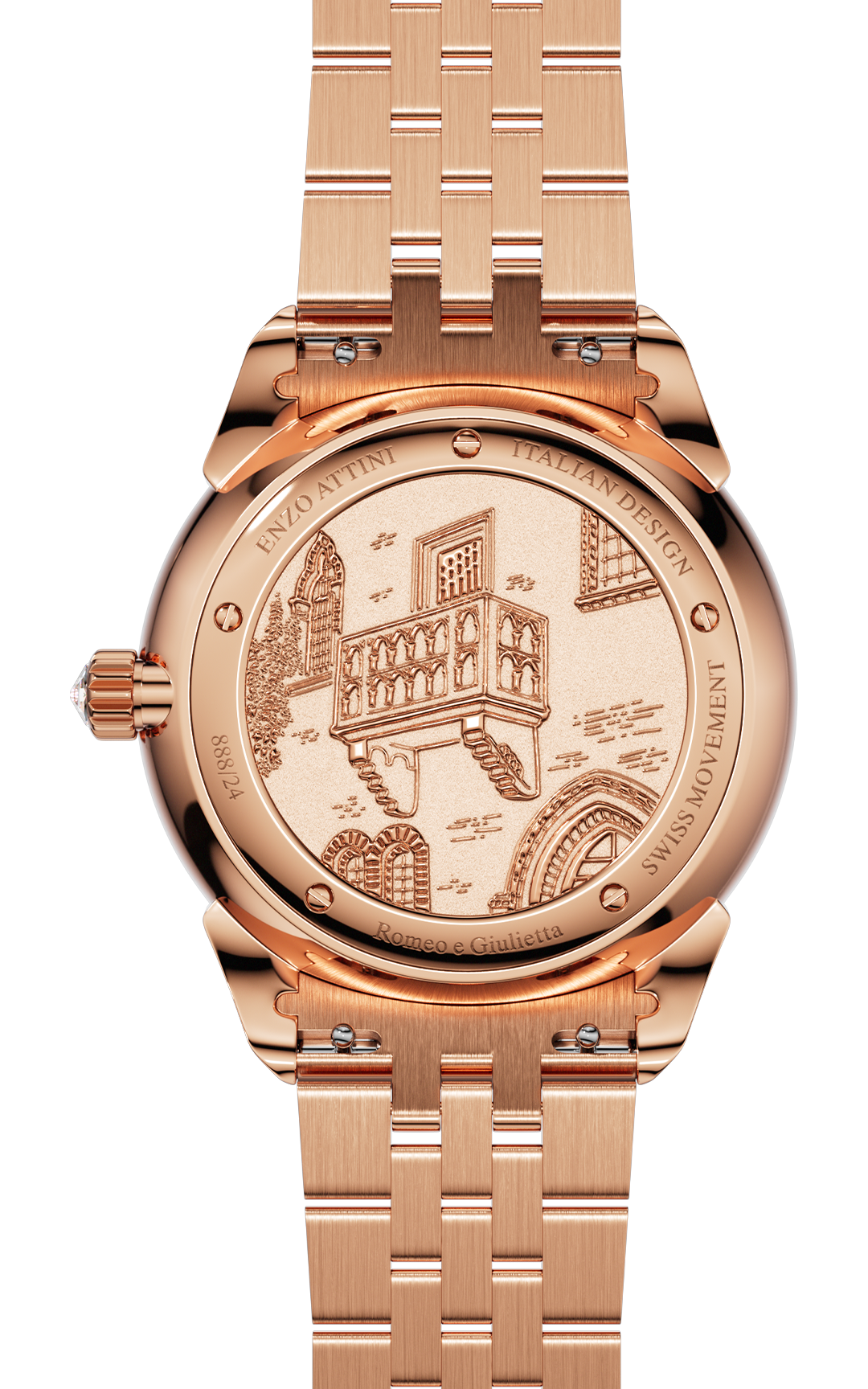 NEW Romeo e Giulietta - President Bracelet  / Swiss Movement.