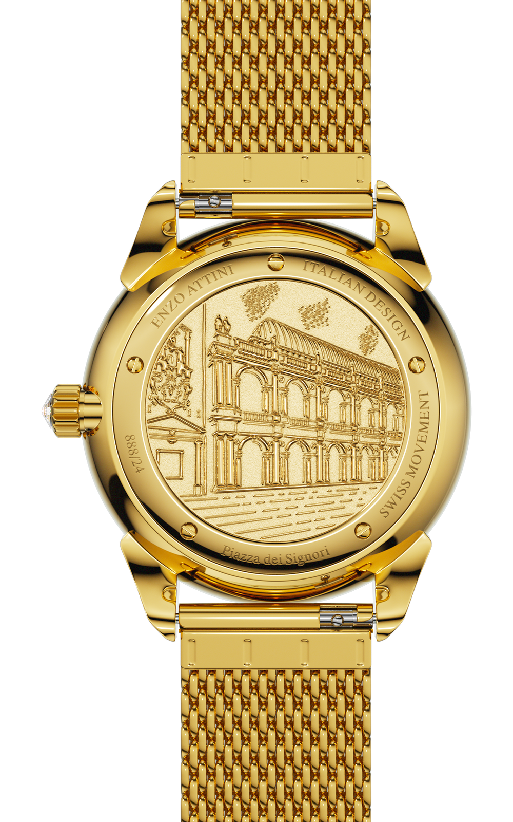 Piazza dei Signori - Mesh Strap / Swiss Movement.