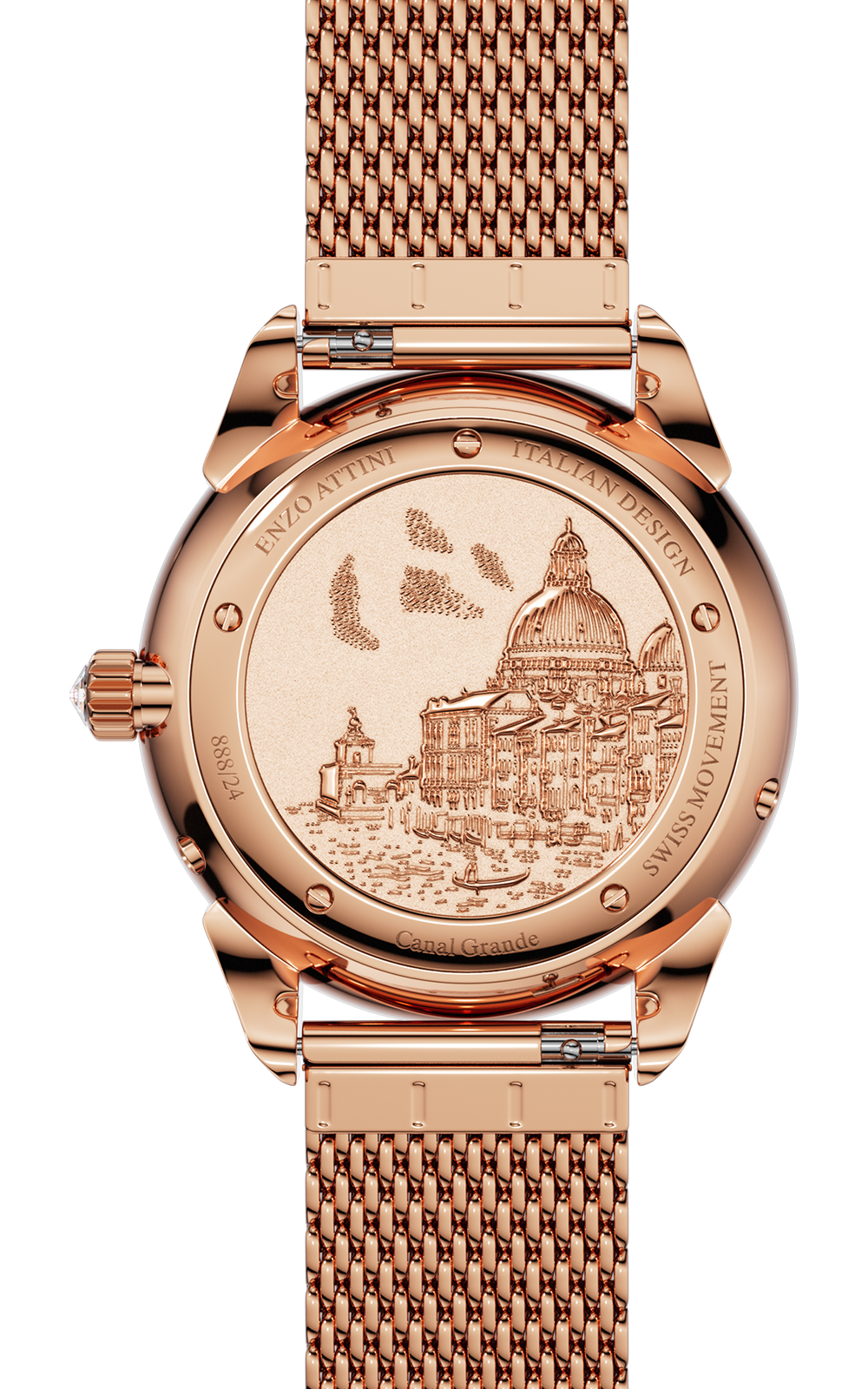 NEW Canal Grande Venezia - Mesh Strap / Swiss Movement.