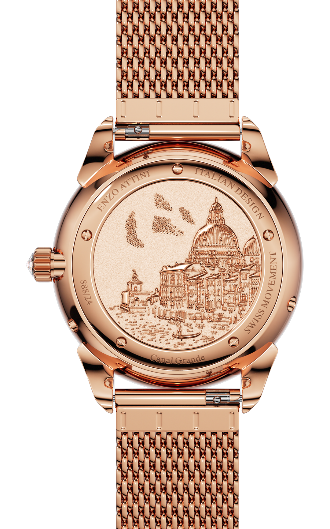 NEW Canal Grande Venezia - Mesh Strap / Swiss Movement.