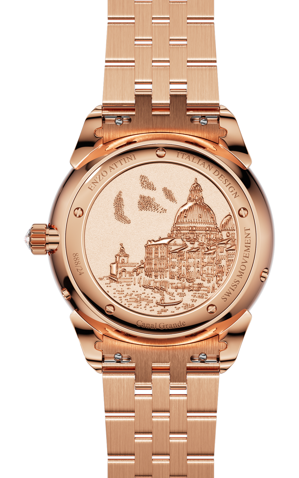 NEW Canal Grande Venezia - President Bracelet / Swiss Movement.