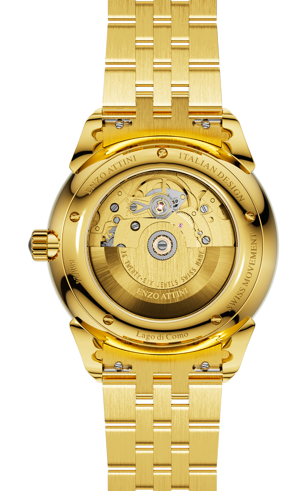 "Lago di Como" Automatic  - President Bracelet  / Swiss Movement.