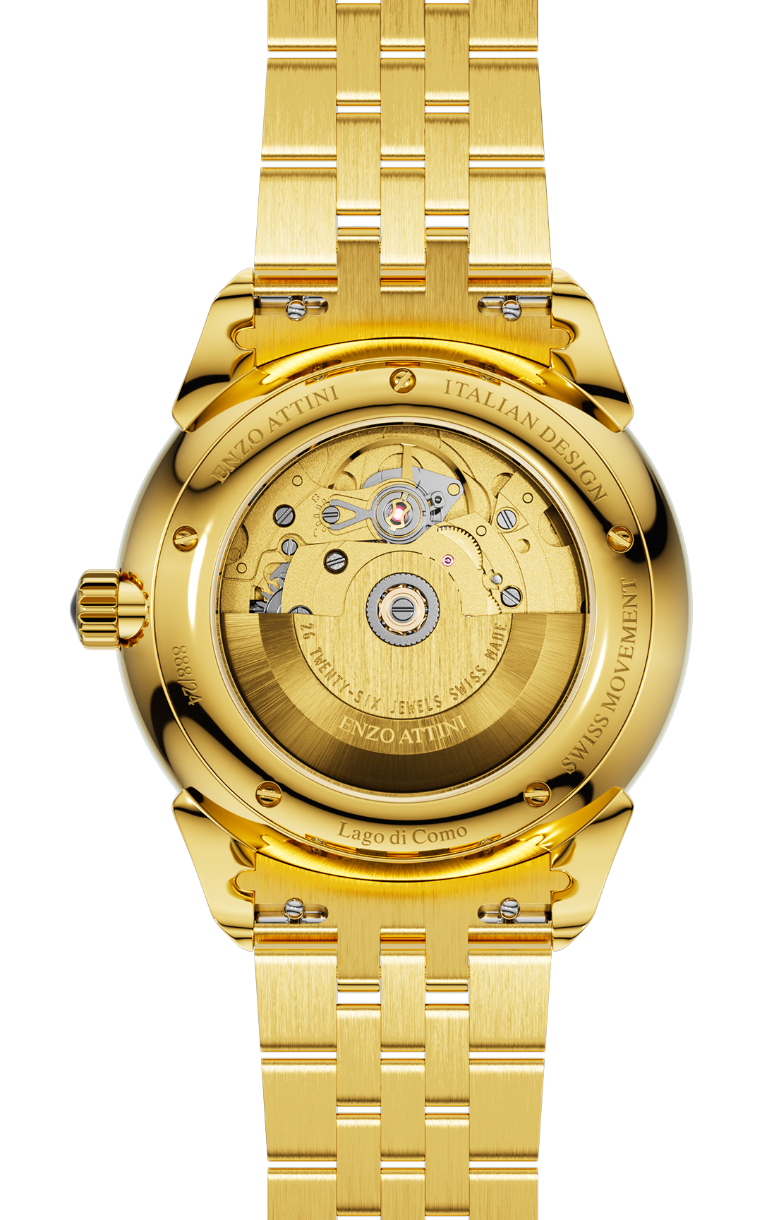 "Lago di Como" Automatic  - President Bracelet  / Swiss Movement.