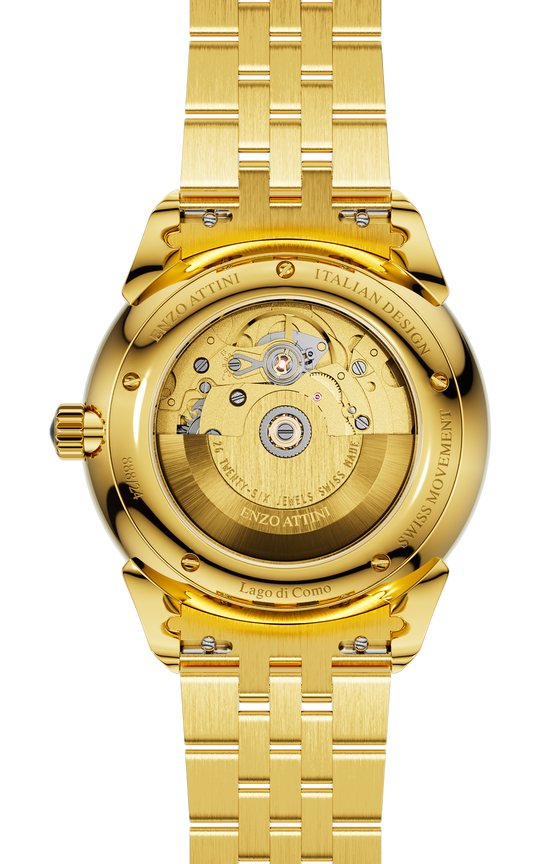 "Lago di Como" Automatic  - President Bracelet  / Swiss Movement.