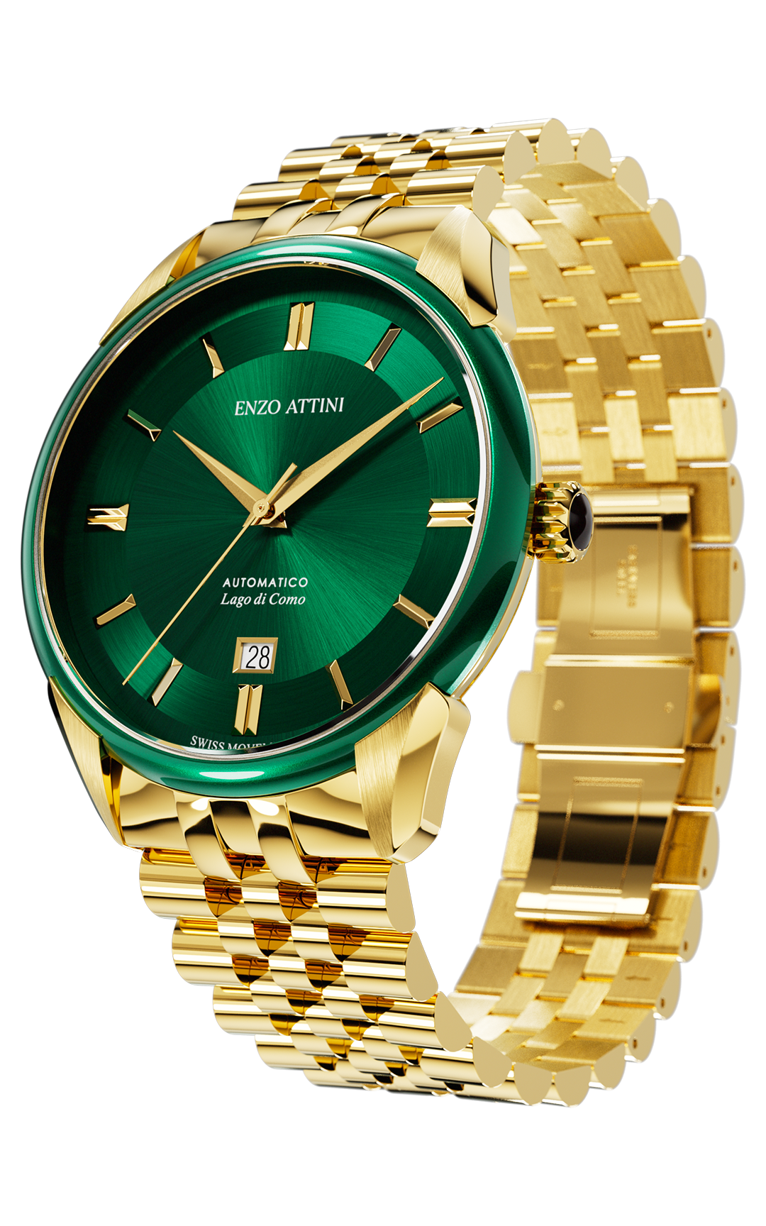 "Lago di Como" Automatic  - President Bracelet  / Swiss Movement.