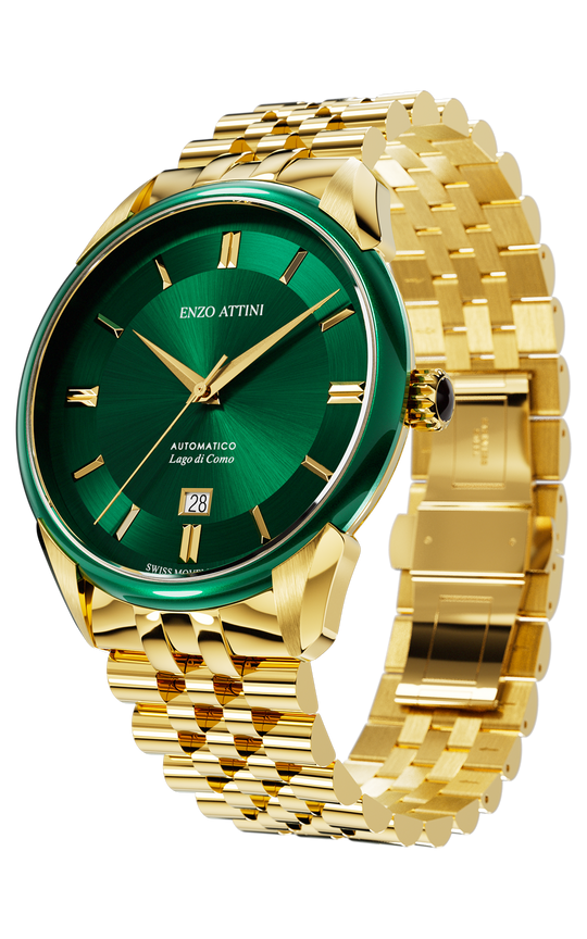"Lago di Como" Automatic  - President Bracelet  / Swiss Movement.