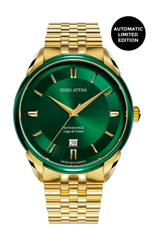 "Lago di Como" Automatic  - President Bracelet  / Swiss Movement.