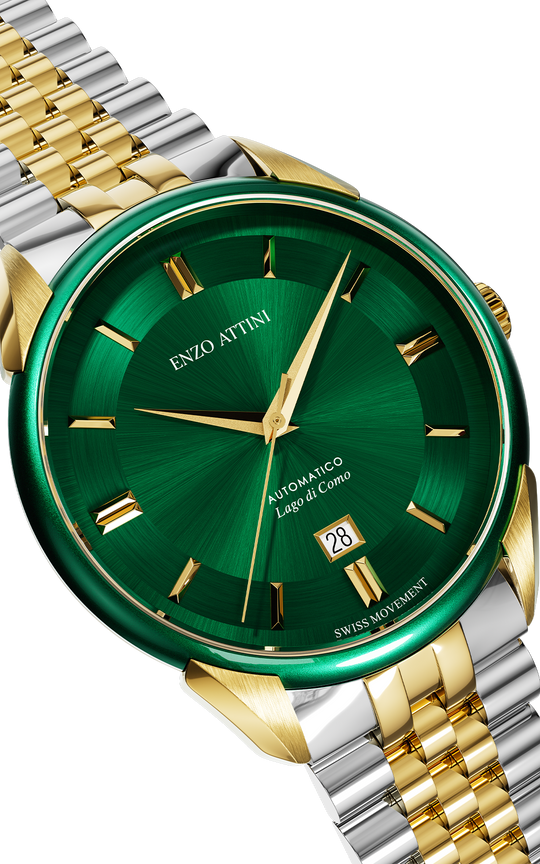 "Lago di Como" Automatic  - President Bracelet  / Swiss Movement.