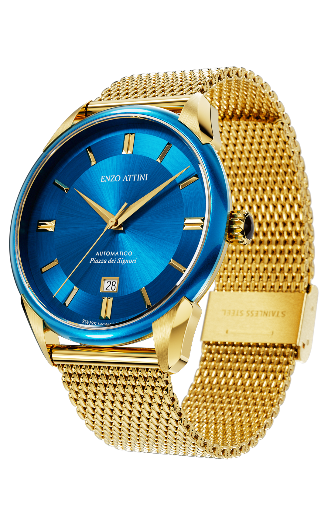 "Piazza dei Signori" Automatic - Mesh Strap / Swiss Movement.